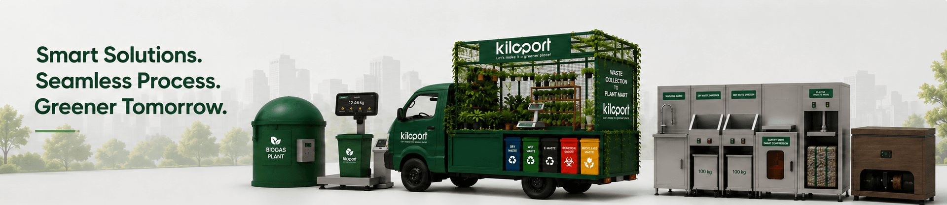 Kiloport smart recycling products and mobile eco-store solutions